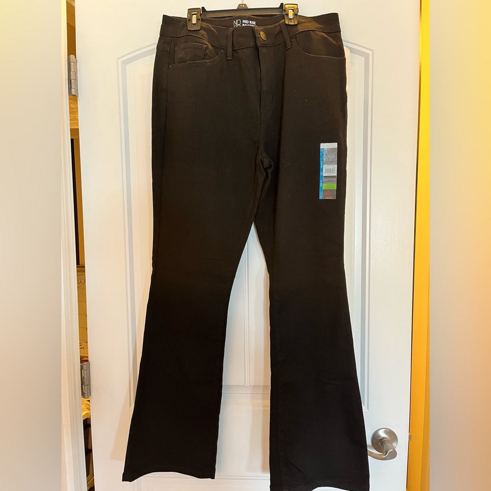 Black bootcut jeans